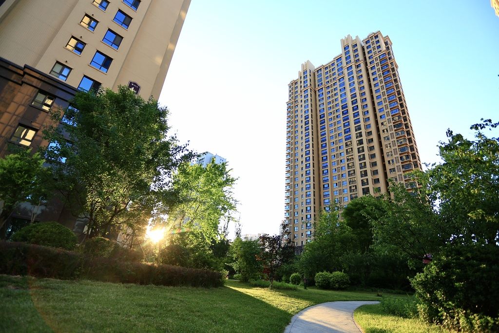 城市小区楼房风景