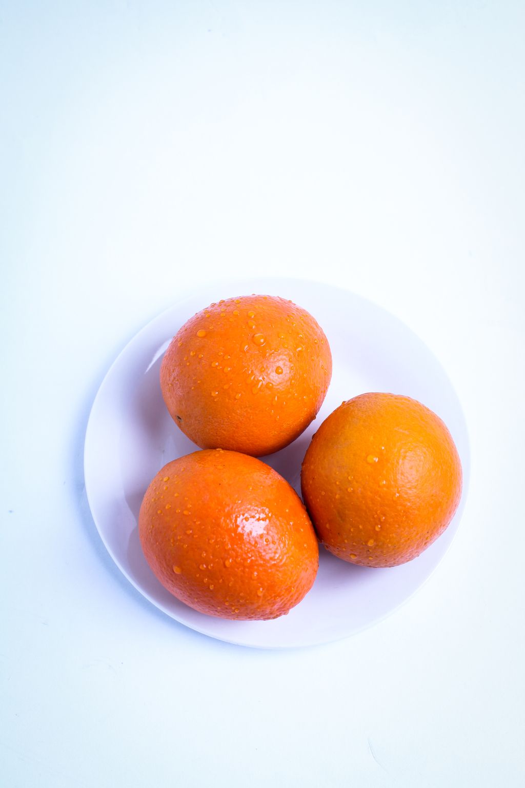 水果三个橙子特写