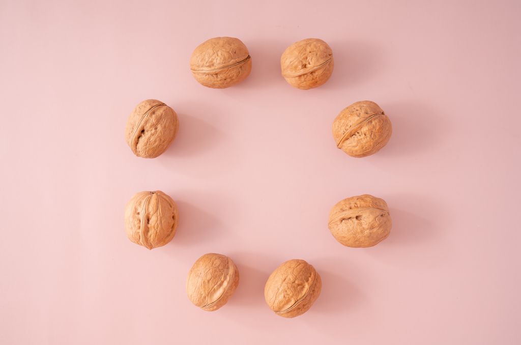 核桃食品创意摆拍