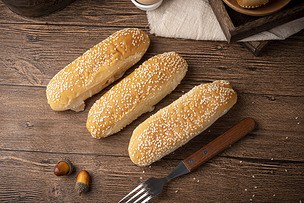 早餐白芝麻面包