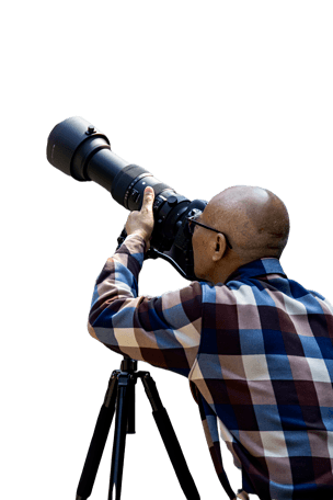 摄影师工作中的背影免抠元素