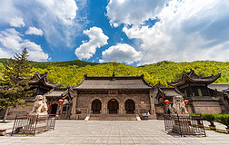 五台山寺庙古建筑普化寺风景
