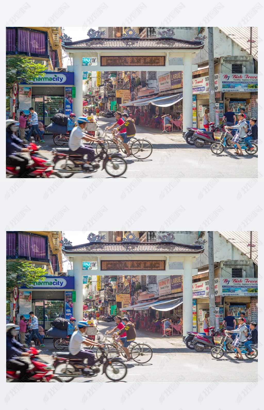 Pham Ngu Lao street in Vietnam
