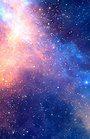 蓝色大气梦幻星空背景素材