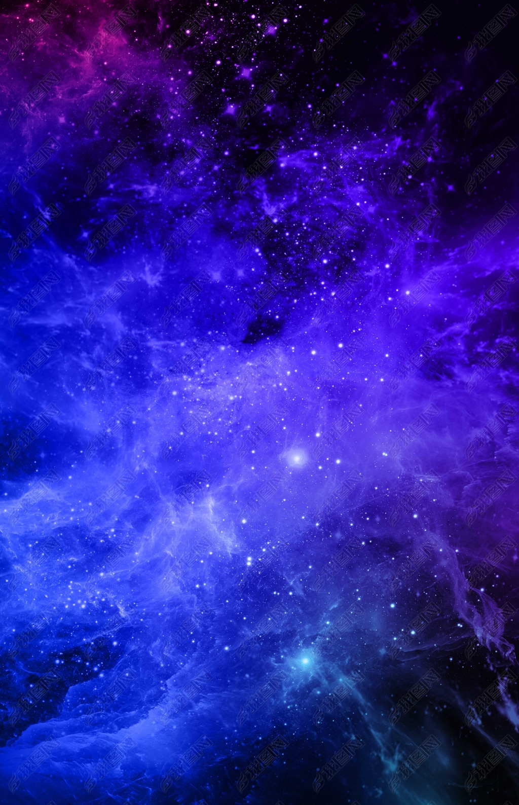 简约大气梦幻唯美星空背景海报