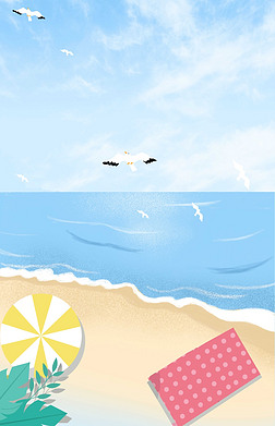 海边卡通背景专题模板-海边卡通背景图片素材下载-我图网