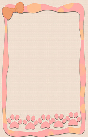 可爱简约边框背景