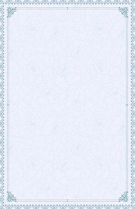 欧式证书竖版证书背景模板