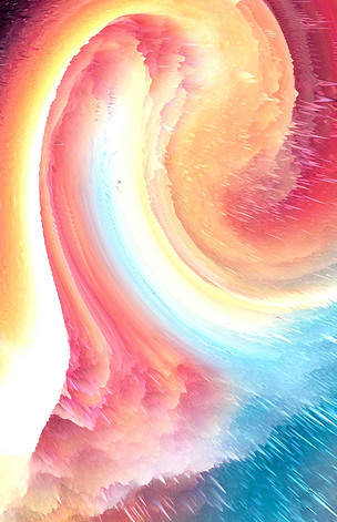 原创喷溅发散放射绚丽海报版权可商用