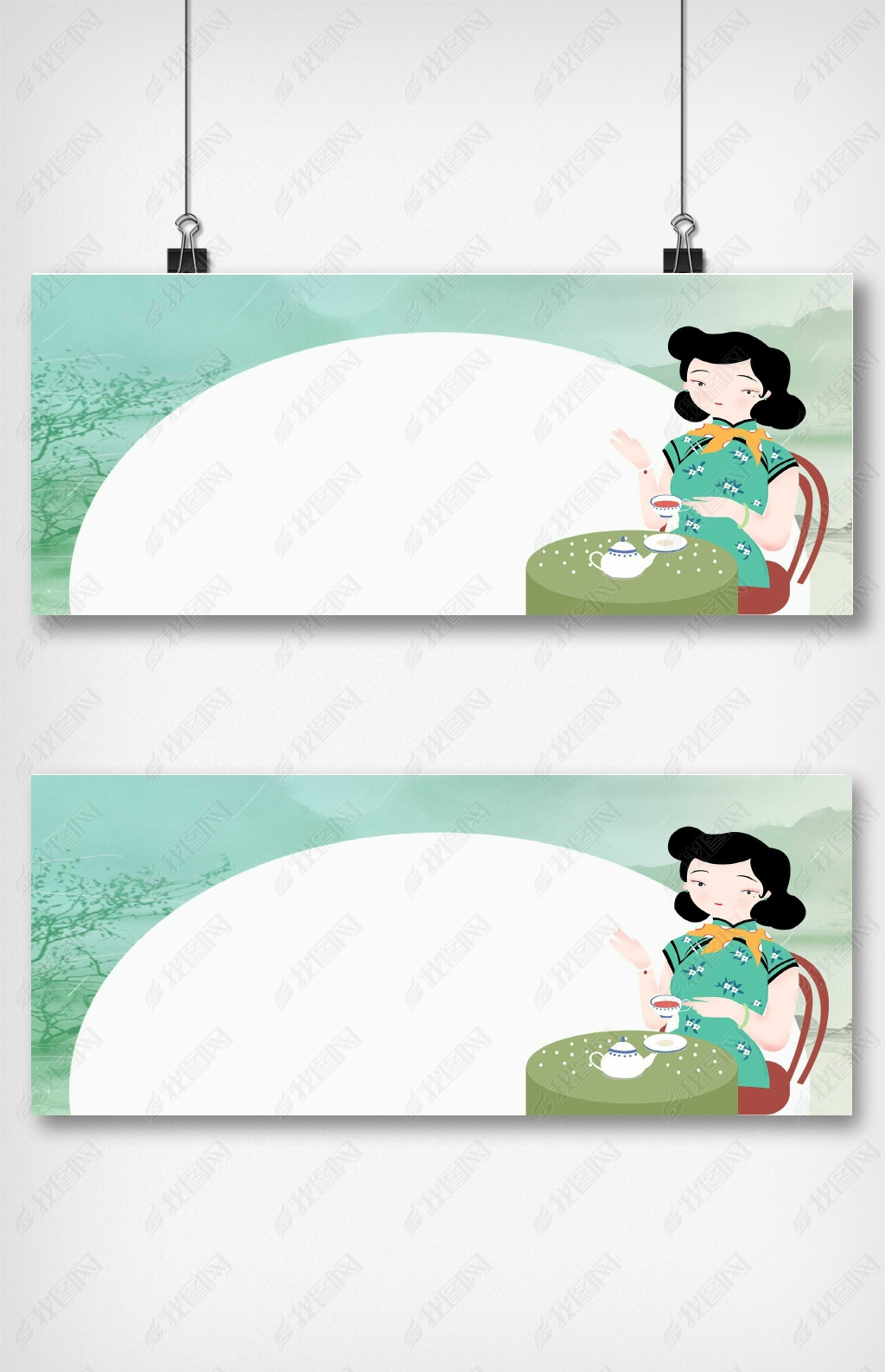 古风茶叶上新背景下载-编号19405789-古典/中国风-我图网