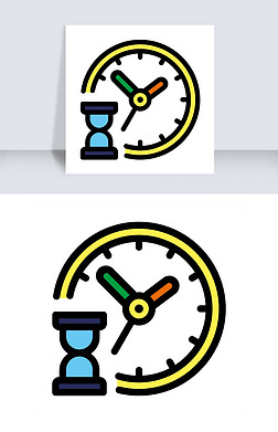 可爱卡通时间表 沙漏