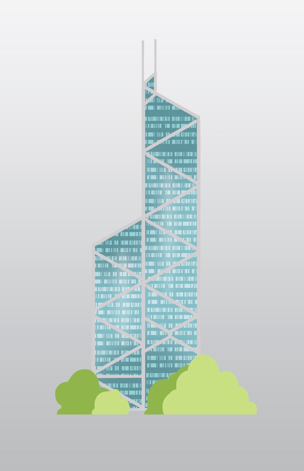 地标性建筑香港中银大厦