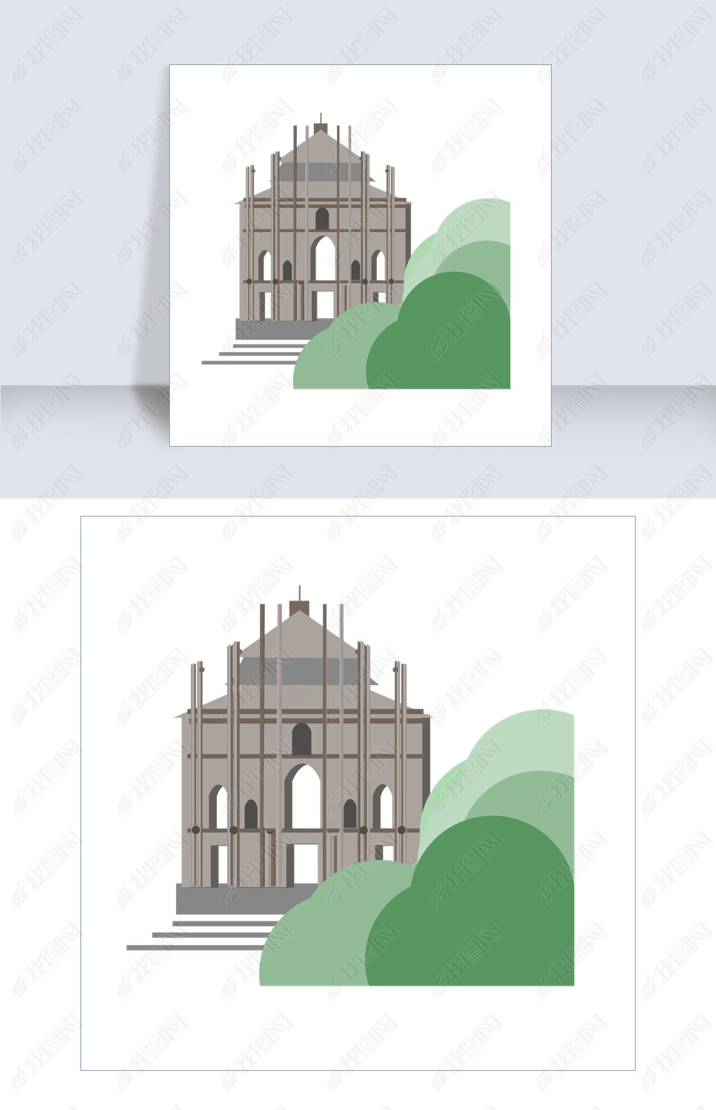 地标建筑澳门大三巴牌坊