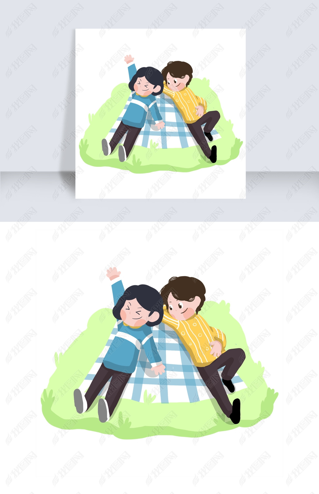 原创初春外出踏青休息版权可商用