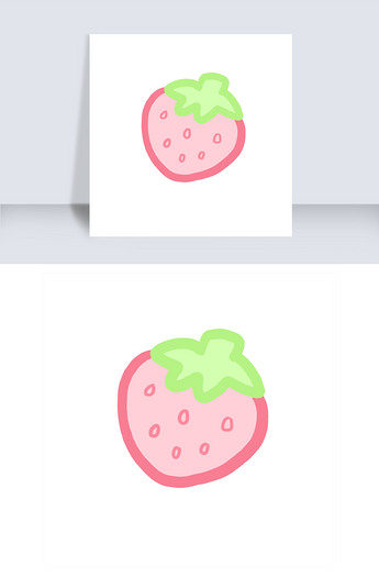q版小草莓png