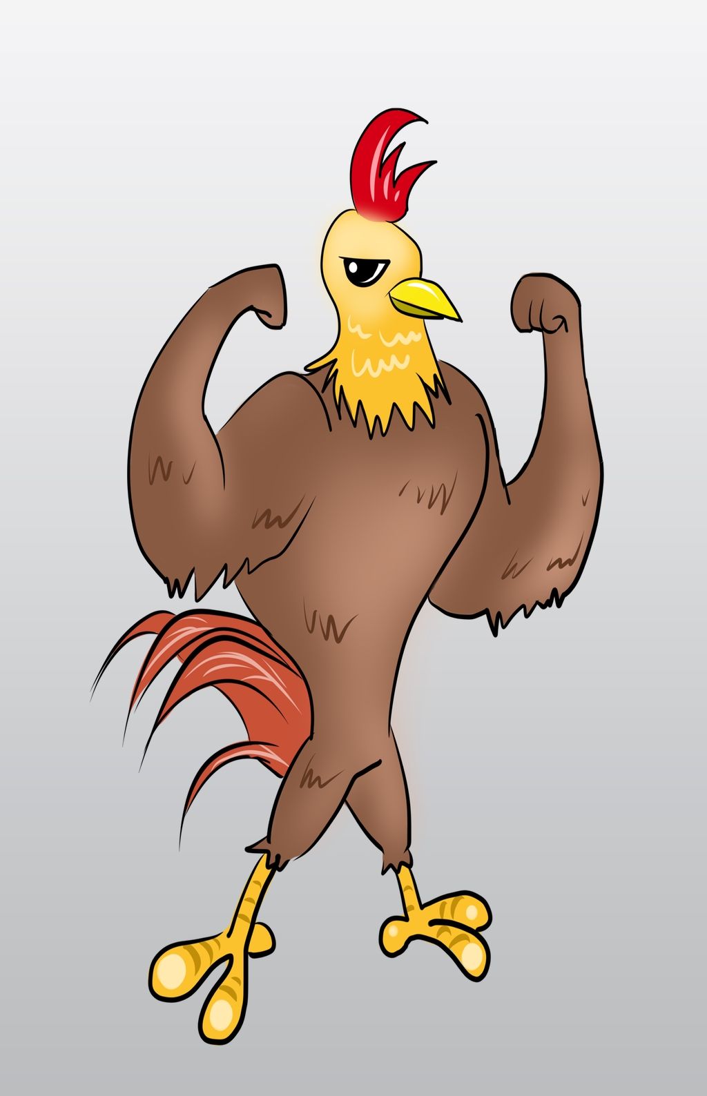 卡通有肌肉的火鸡矢量下载-编号19576774-二十四节气-我图网