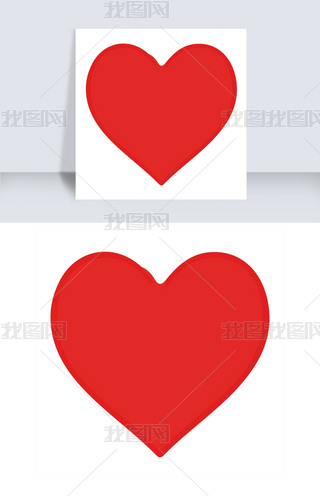 红色爱心桃免抠图