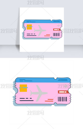 飞国外的机票免抠元素