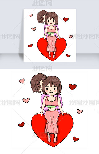 情人节亲吻的情侣