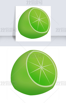 绿色的橘子免抠图
