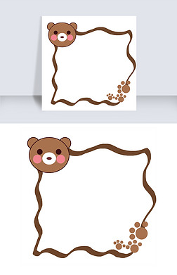小熊边框