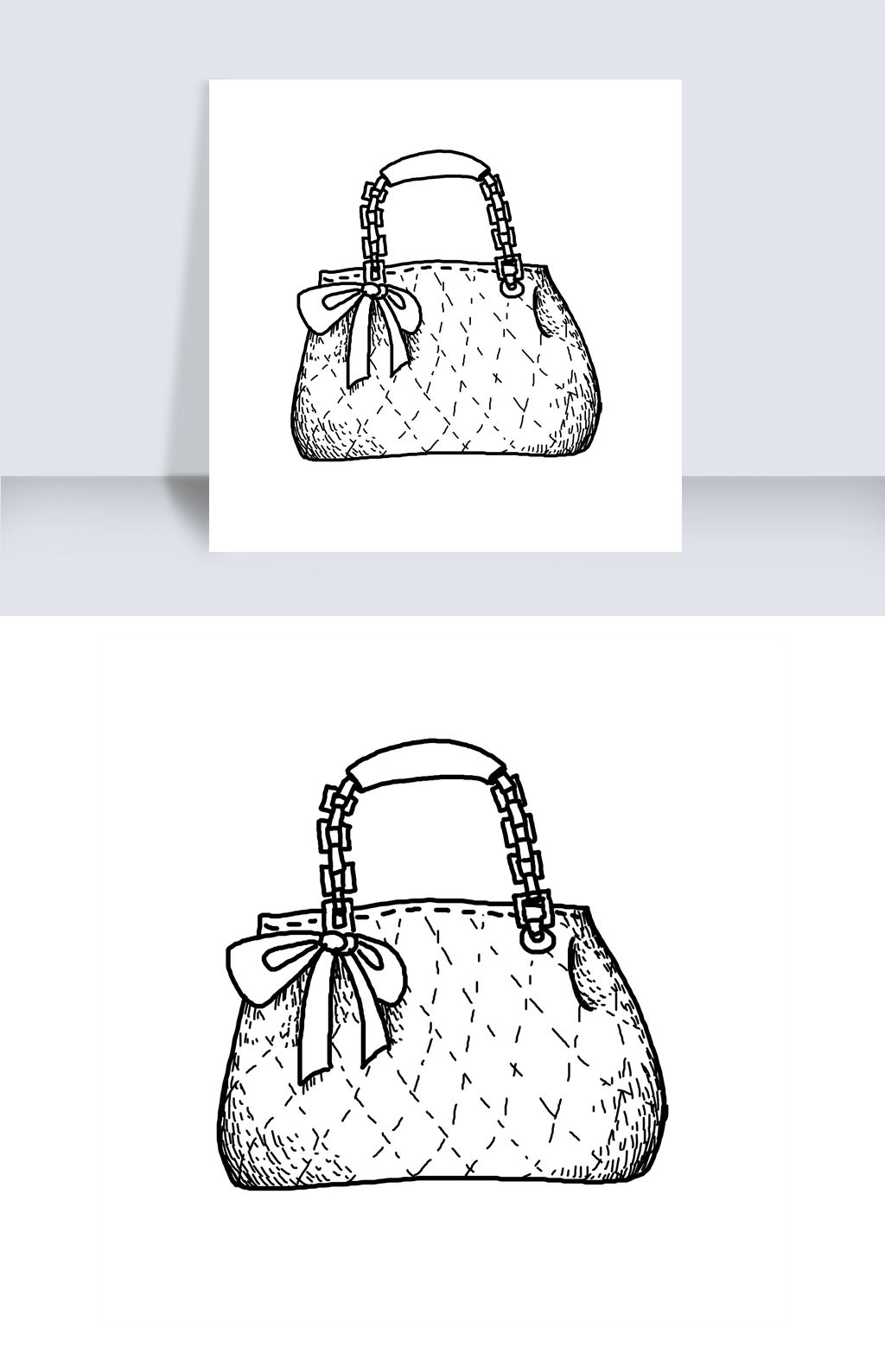 线描蝴蝶结手提包插画素材简介我图网提供线描蝴蝶结手提包插画下载