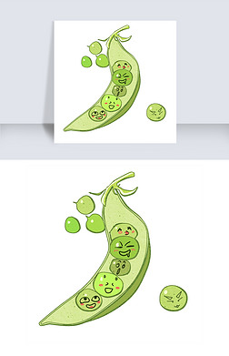 拨开的豌豆表情包好可爱