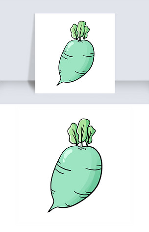 青绿色的大青萝卜下载-编号19537117-儿童节-我图网