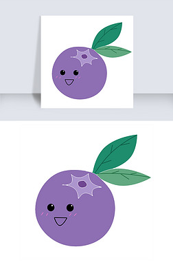 一个新鲜的蓝莓水果表情