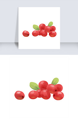 蔓越莓 插画免抠元素