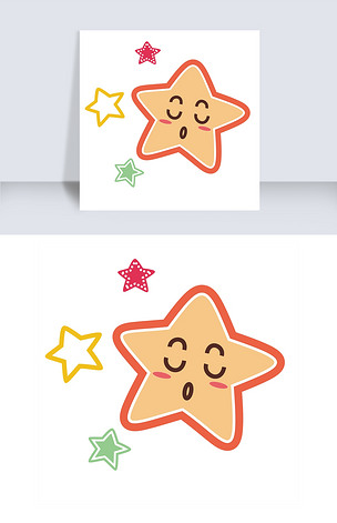 卡通可爱的小星星免抠图