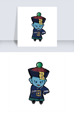 卡通可爱的小僵尸免扣图