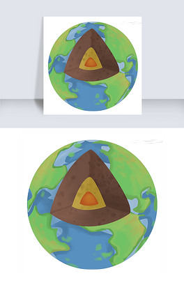 地球卡通生态平衡保护自然