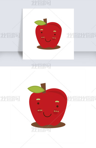 矢量苹果表情图标