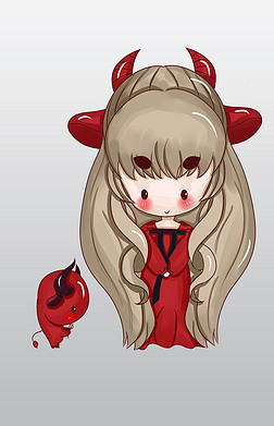 妇女节生肖妈妈卡通人物红色png素材