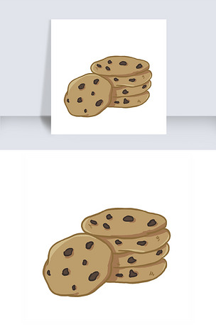 巧克力曲奇饼干插画