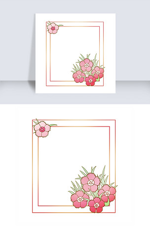 卡通正方形边框插画下载-编号19482981-卡通手绘边框-我图网