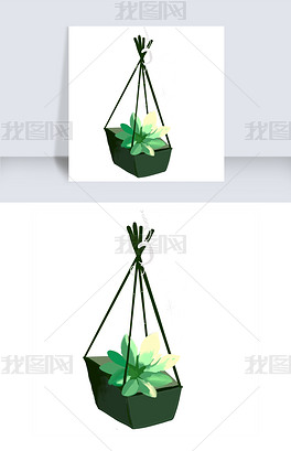 原创卡通吊篮png下载版权可商用