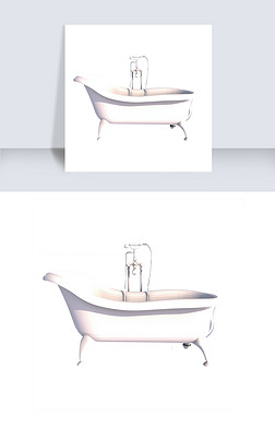 3D立体浴缸卫浴
