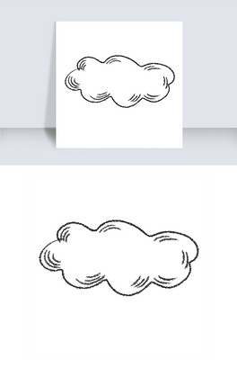 铅笔云朵形态简笔画