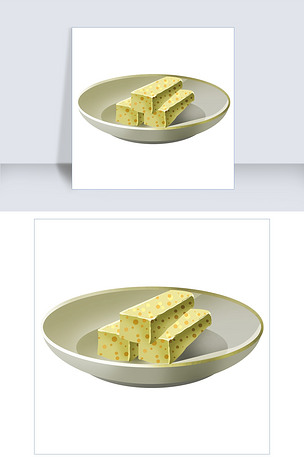 原创卡通牛轧糖装饰插画