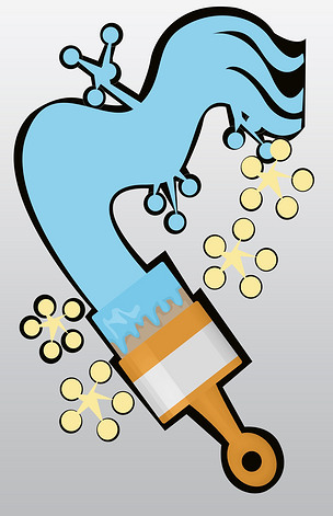 创意卡通涂鸦刷子