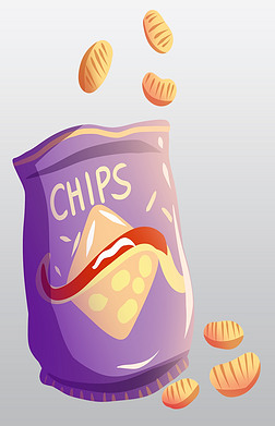 薯片卡通