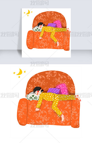 小宝宝趴着睡觉卡通专题模板-小宝宝趴着睡觉卡通图片素材下载-我图网