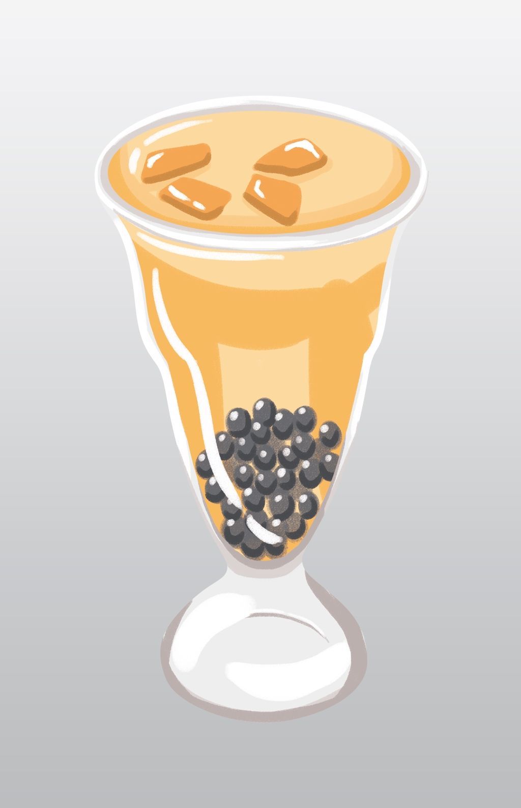 原创零食奶茶卡通插画版权可商用