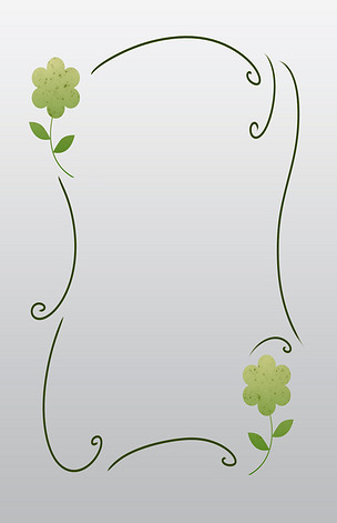 绿色藤蔓春天手绘插画下载-编号19507586-卡通手绘边框-我图网