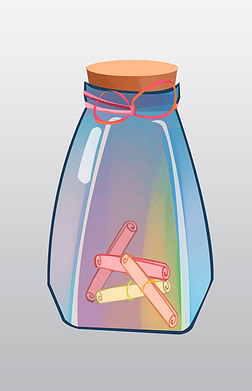 卡通漂流瓶