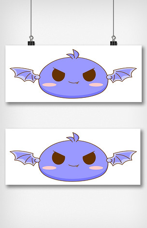 有翅膀的恶魔宠物小可爱免抠图