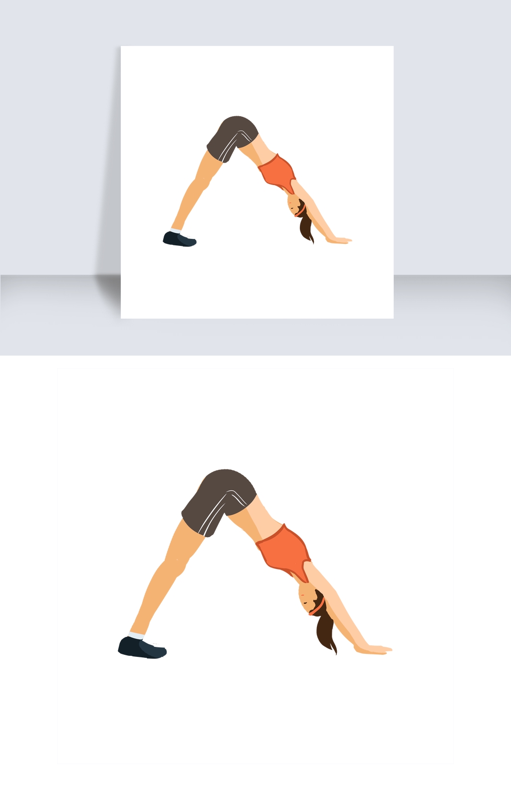 运动健身减肥体操人物