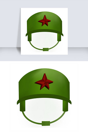 军用防护头盔插画